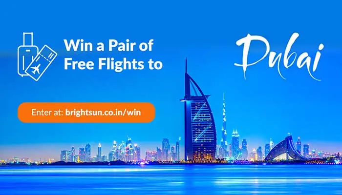 Win a Pair of FREE Flight Tickets to Dubai with Brightsun Travel
